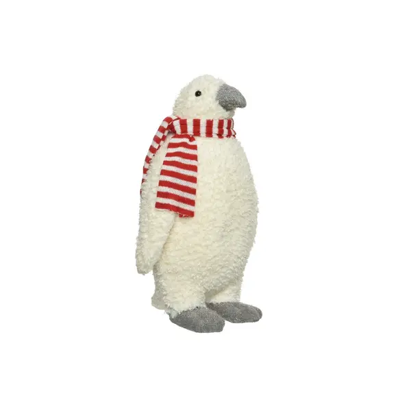 Pingouin blanc avec écharpe