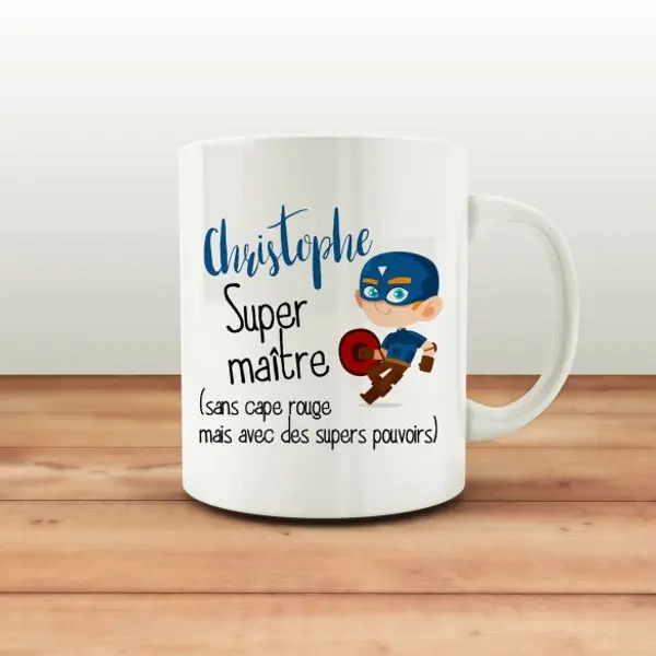 Mug personnalisable Super maitre