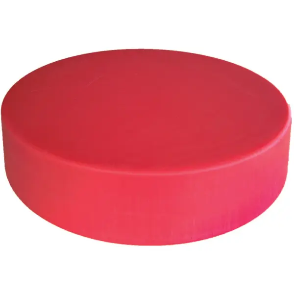 billot rond en PEHD 500 diamètre 45 cm hauteur 14 cm rouge