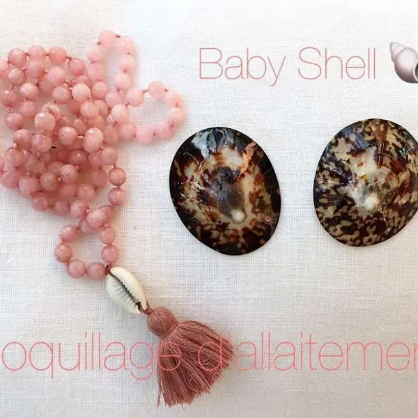 Coquillages d'allaitement en nacre Baby Shell