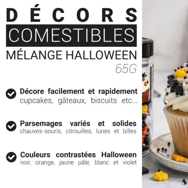 Décors comestibles mélange halloween - 65 g