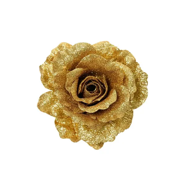 Rose or poudré à paillettes sur clip