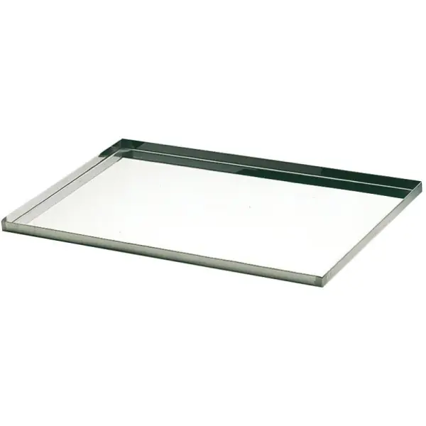 plaque pâtissière inox bords droits 60x40 cm