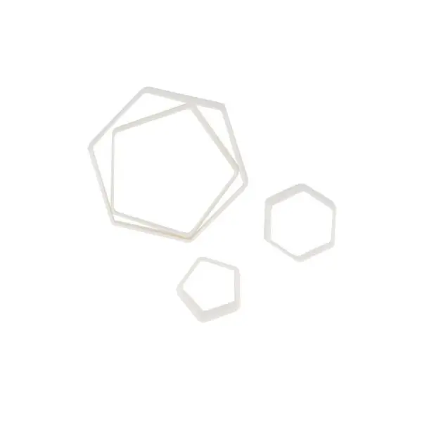 Découpoirs Hexagones assortis (x4)