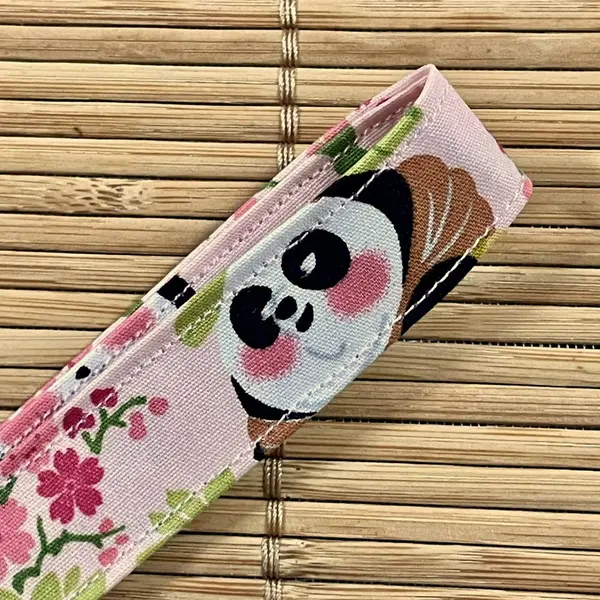 Porte-clés lanière panda