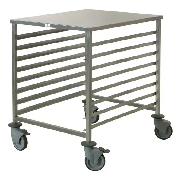 chariot de fermentation inox 60x80 cm entrée 600 8 niveaux