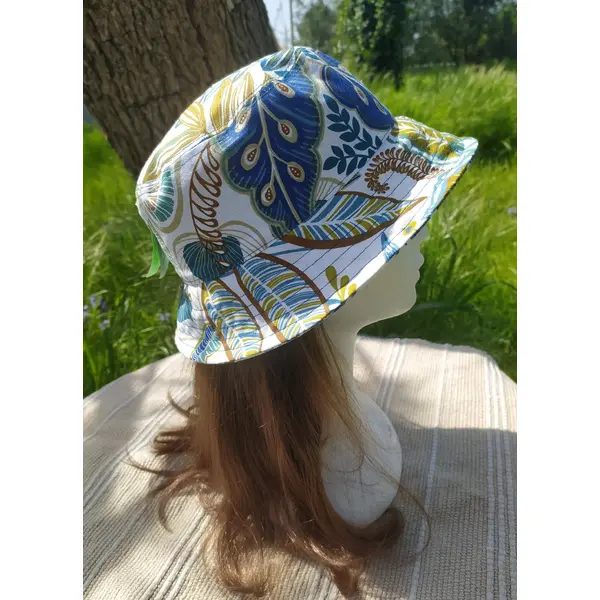 Chapeau bob voynich bleu