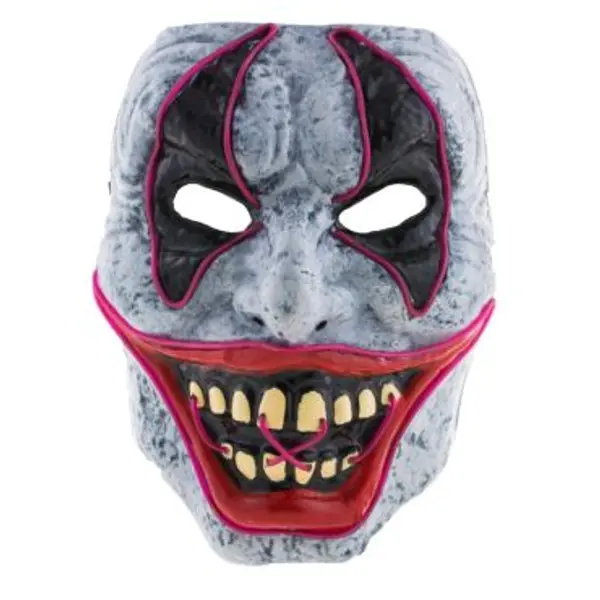 Masque de Clown - Gris - Lumineux