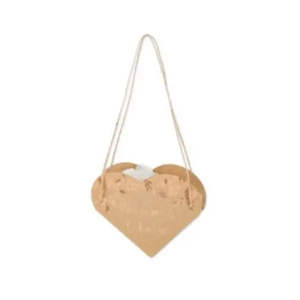 10 Sacs Cœurs - Parsemez l'Amour - Kraft et Cuivre