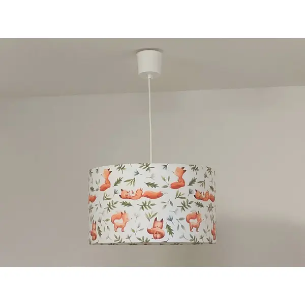 Abat-jour enfant renards – chambre bébé & enfant, déco forêt nature, bohème scandinave, cadeau naissance