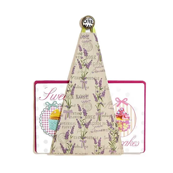 Range plateau mural cuisine pour plateau rectangulaire, motifs jolie lavande