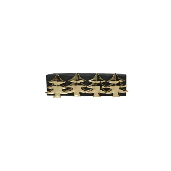 4 ronds de serviettes dorés (sapin)