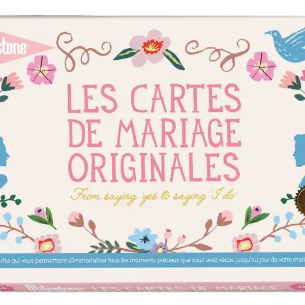 30 cartes Photos Mariage - Version française Milestone