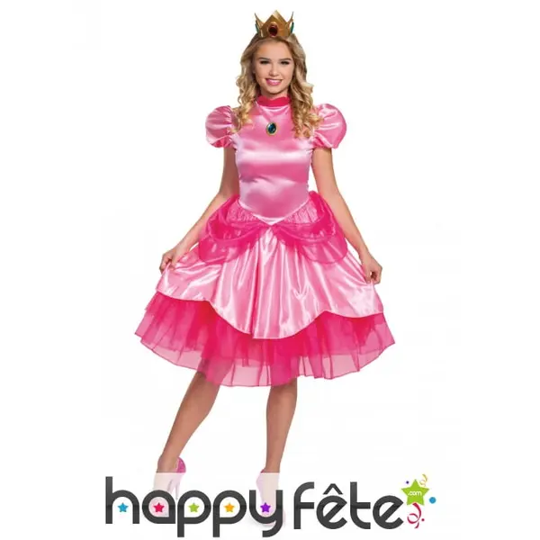 Robe de la Princesse Peach pour femme, Deluxe