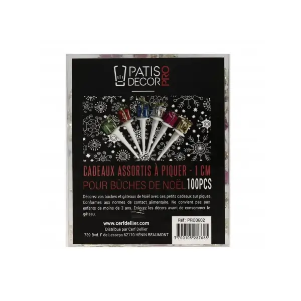 Paquets cadeau assortis 1 cm (x100)
