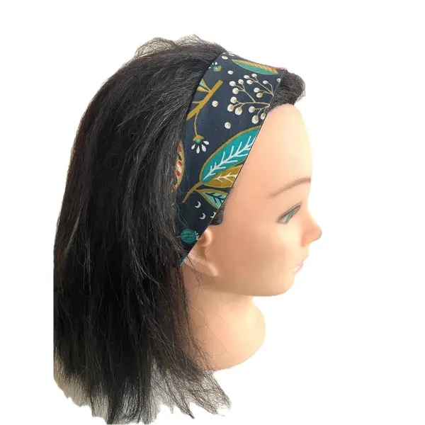 Bandeau cheveux femme fleurs multicolores