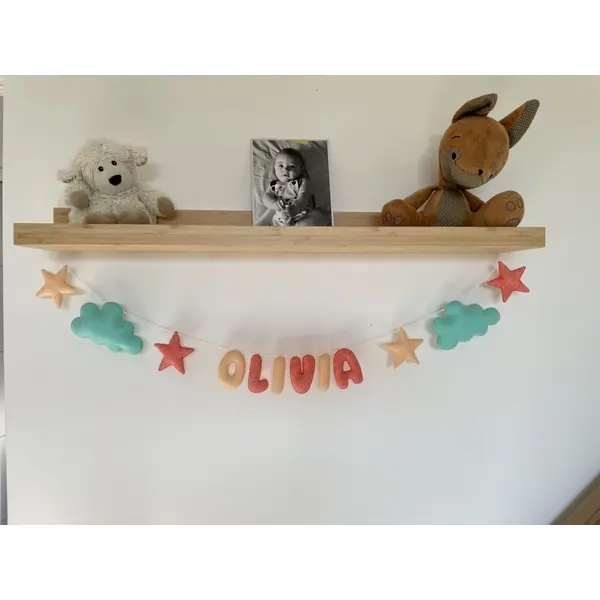 Guirlande de prénom. guirlande à personnaliser. décoration chambre bébé