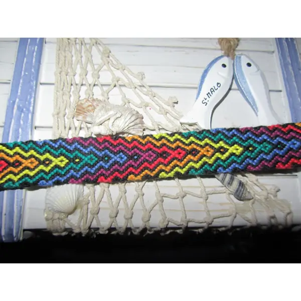 Bracelet brésilien arc en ciel infini
