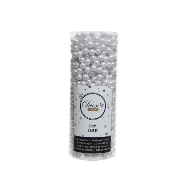 Guirlande en perles blanches