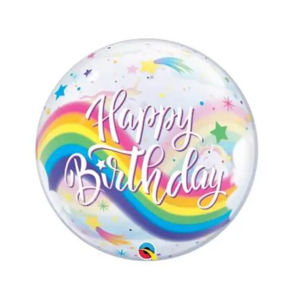 Ballon Happy Birthday - Licorne