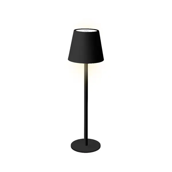 Lampe de table rechargeable noire