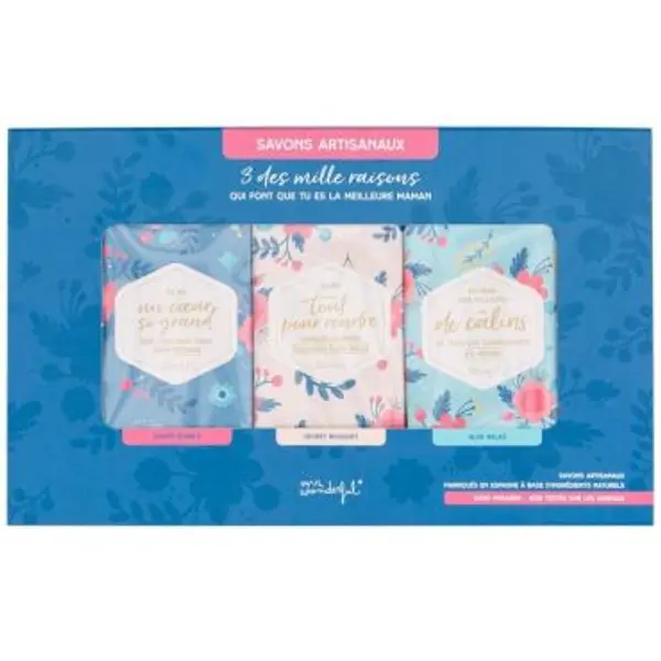 Coffret de 3 Savons - Tu es la meilleure Maman - Mr. Wonderful