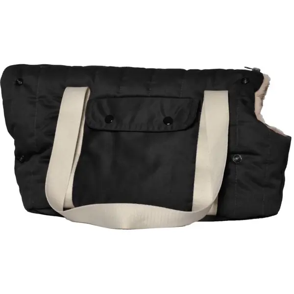 Sac pour chien, doux 23x40x25cm noir