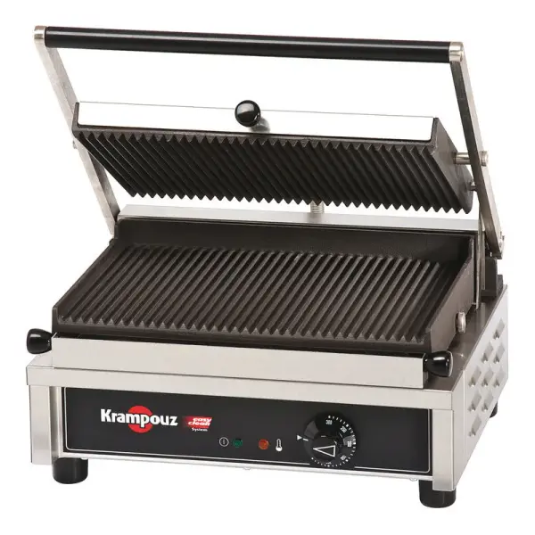 Krampouz grill fonte rainurée amovible simple 2,6 KW