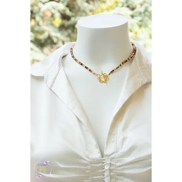 Ras de cou "astra" code : destock50 acier et cristal autrichien 37 cm bijoux femme (a852)