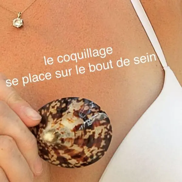 Coquillages d'allaitement en nacre Baby Shell