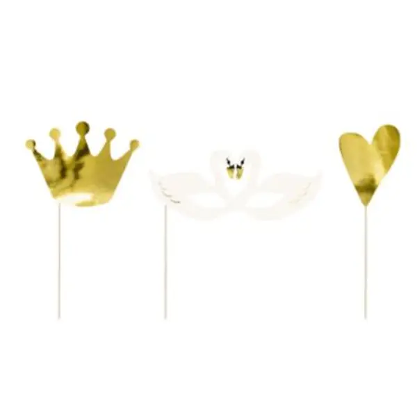 3 Accessoires Photobooth - Lovely Swan