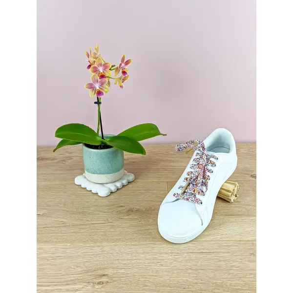 Lacets de chaussures liberty blanc