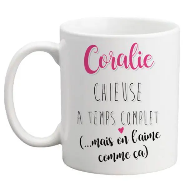 Mug personnalisable Chieuse à temps complet