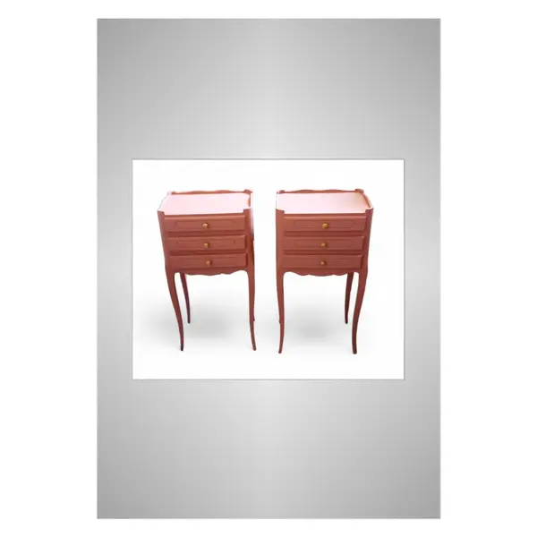 Chevet ancien relooké, chevet vintage, meuble d'appoint, table de nuit relookée, console