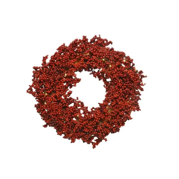 Couronne baies rouges 60cm
