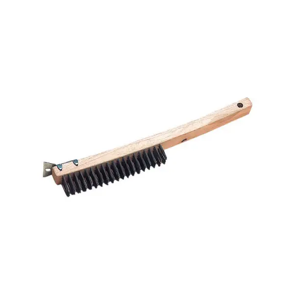 brosse à grill avec grattoir 36.5 cm