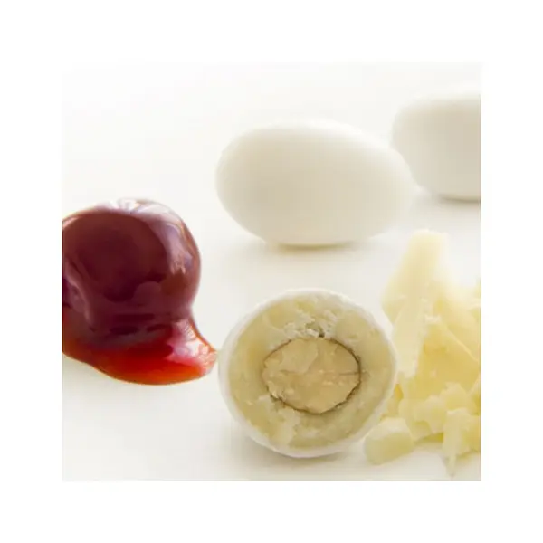 Dragées amandes à la cerise chocolat blanc