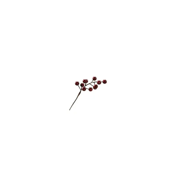 24 Branches de baies rouges 15 cm