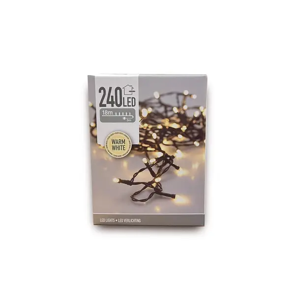 Guirlande 240 led blanc chaud
