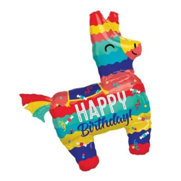 Ballon Métallique - Piñata Party - 73 x 83 cm