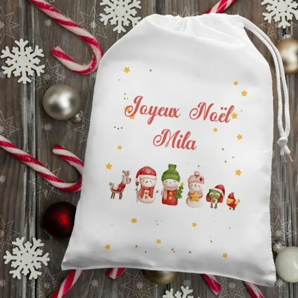Pochette personnalisable Spéciale Noël Personnages
