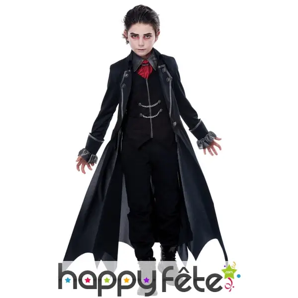 Déguisement de vampire noir pour garçon