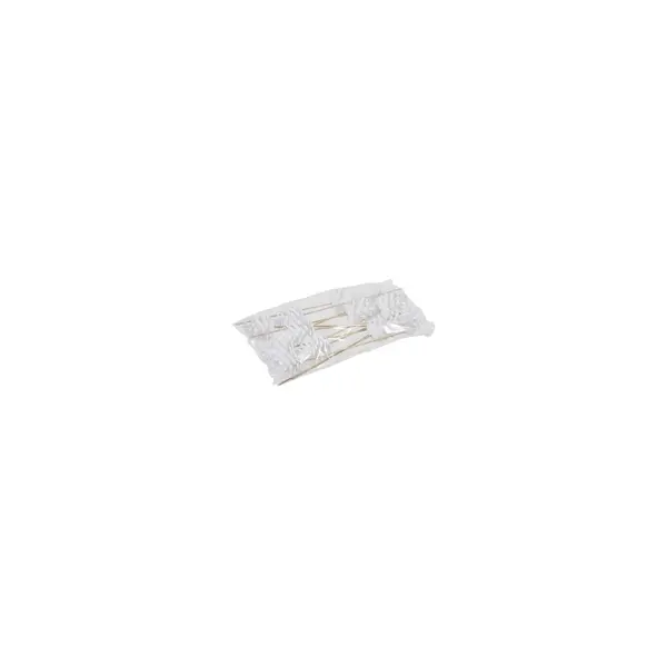 12 Pommes de pin blanches sur stick