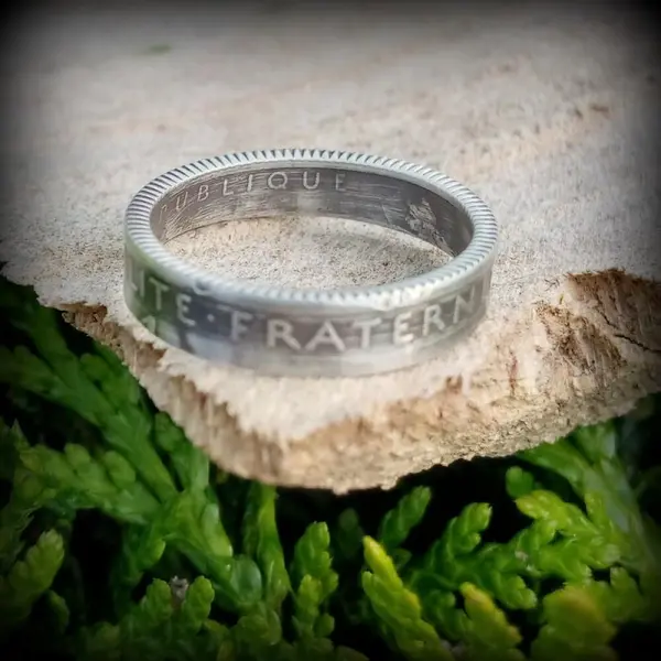 Bague argent 1 franc la semeuse