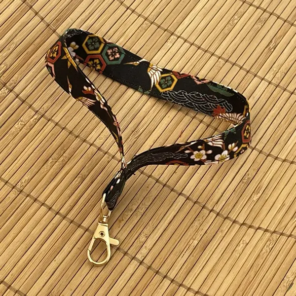 Porte-clés lanière héron japonais
