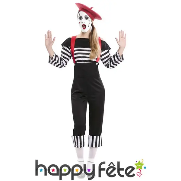 Tenue de mime pour femme