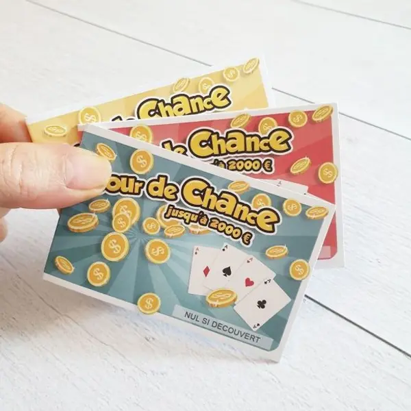 Mini ticket jeu à gratter inscriptible Jour de chance