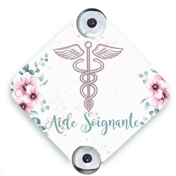Plaque voiture Aide soignante