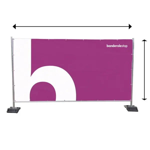 Bâche barrière de chantier - PVC sur mesure