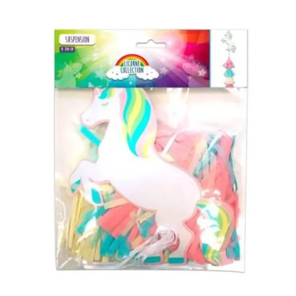 Suspension Licorne et Tassels Pastel